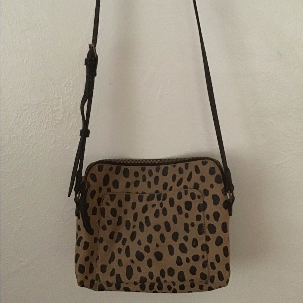 Bag animal print.Vitage crossbody bag.